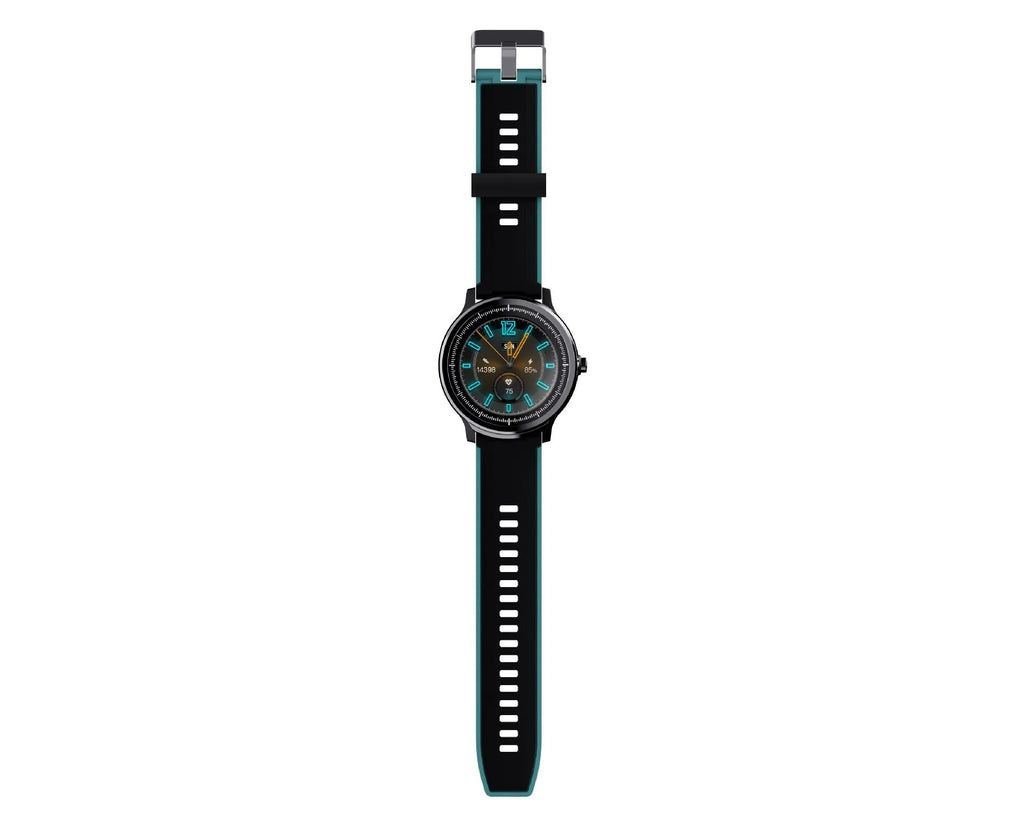 Kospet PROBE square smart watch with 1.3 inch touch screen and silicone wrist strap