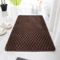 Golden Tortoise velvet floor mat 60x90cm in blue, absorbent bathroom mat