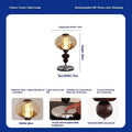 Solid wood palace table lamp with retro design and USB rechargeable power