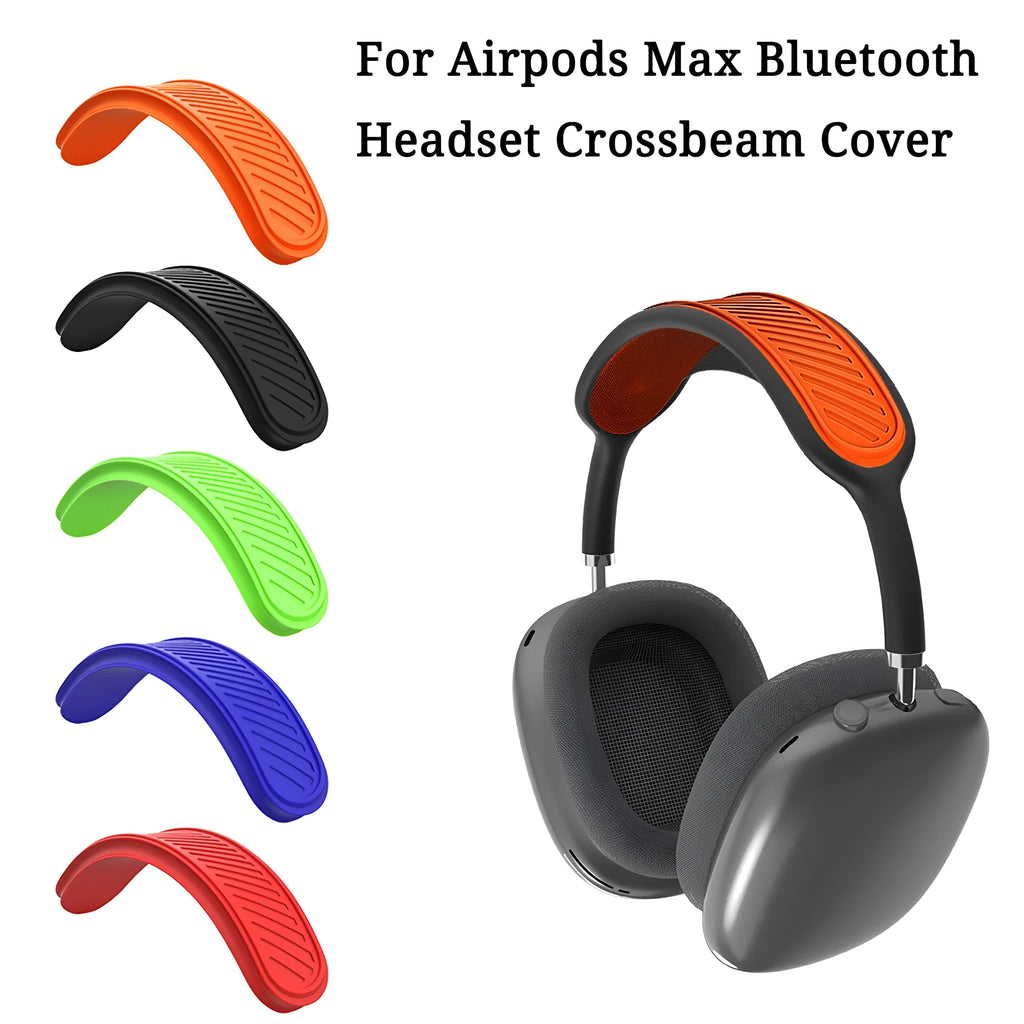 Silicone headphone cover for AirPods Max beam in black, blue, red, orange and luminous green