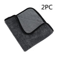 Grey 40x40cm microfiber car wash towel for drying vehicles