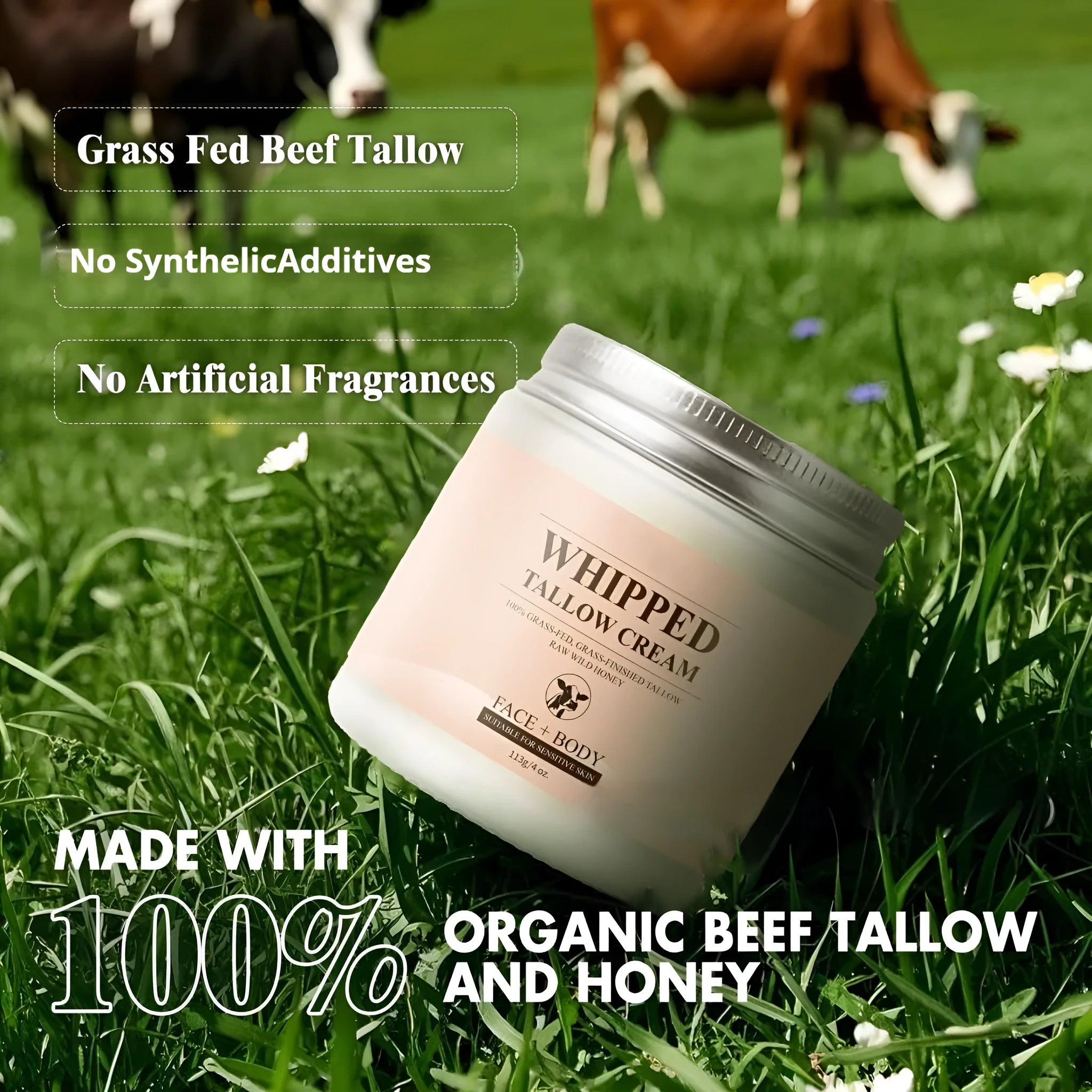 113g jar of butter cream texture facial moisturiser for dryness relief