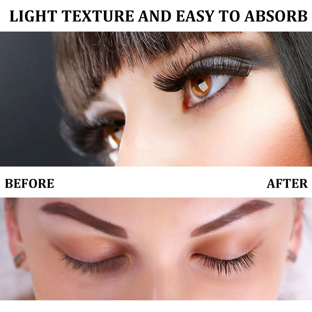 Curly black eyelash essence liquid serum in 3ml packaging for lash conditioning