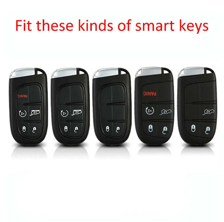 Silicone protective case for Dodge Chrysler Fiat car remote key fob.