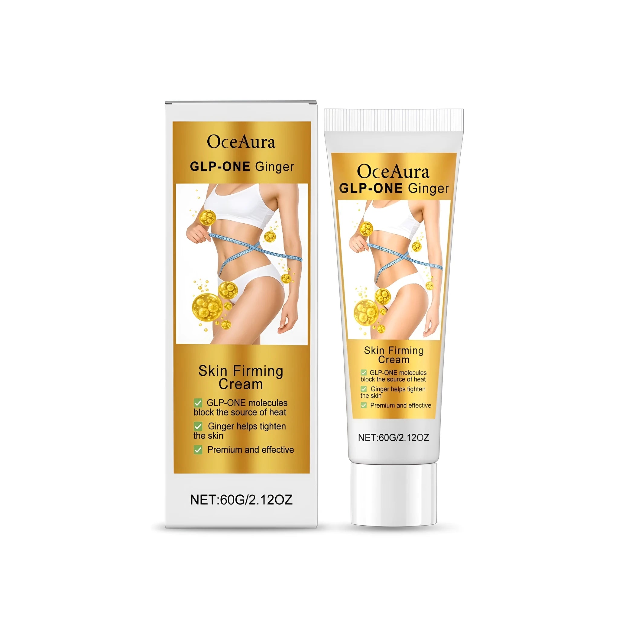 Glp-One Ginger Skin Firming Cream 60g jar for facial skincare treatment.