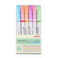 Plastic case containing a set of creative curve roller pens for outline drawing and journaling.