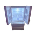 White plastic miniature candy toy model with light on, showing dimensions.