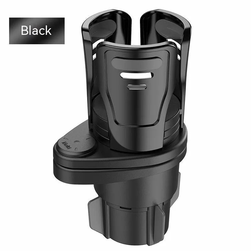 Car cup holder modification accessory with carbon fibre pattern matte finish