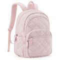 Waterproof nylon travel laptop backpack with air cushion straps, 30x20x44cm, black colour, plaid diamond pattern stitching