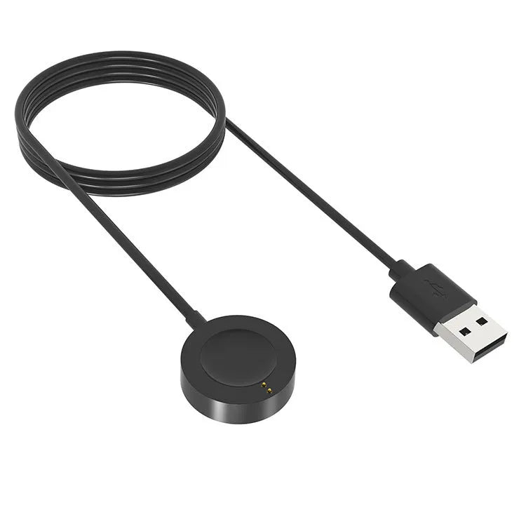 ABS smart watch charging cable 8cm compatible with Michael Kors, black colour on white background