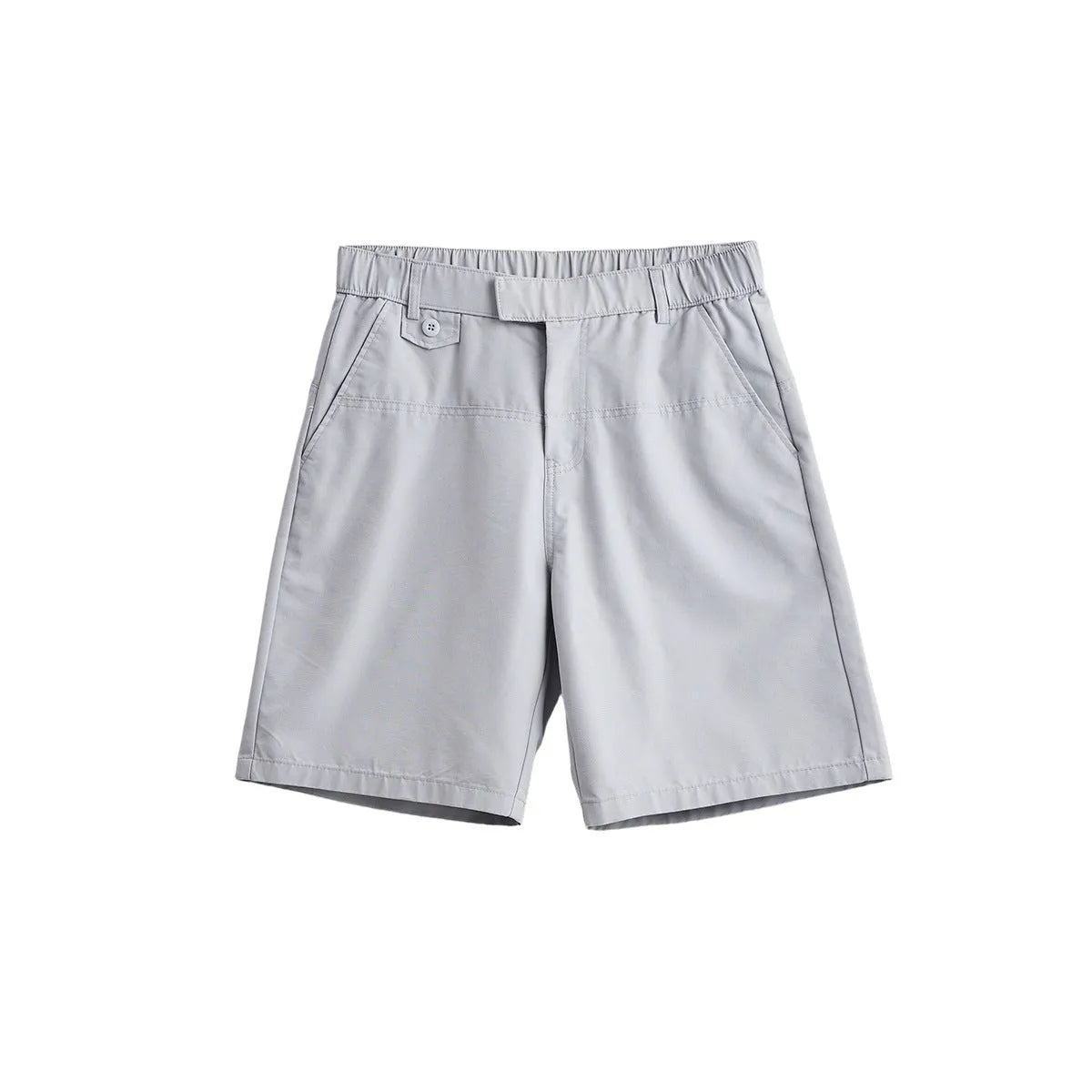 Men's cotton blend casual shorts in khaki colour with loose summer fit