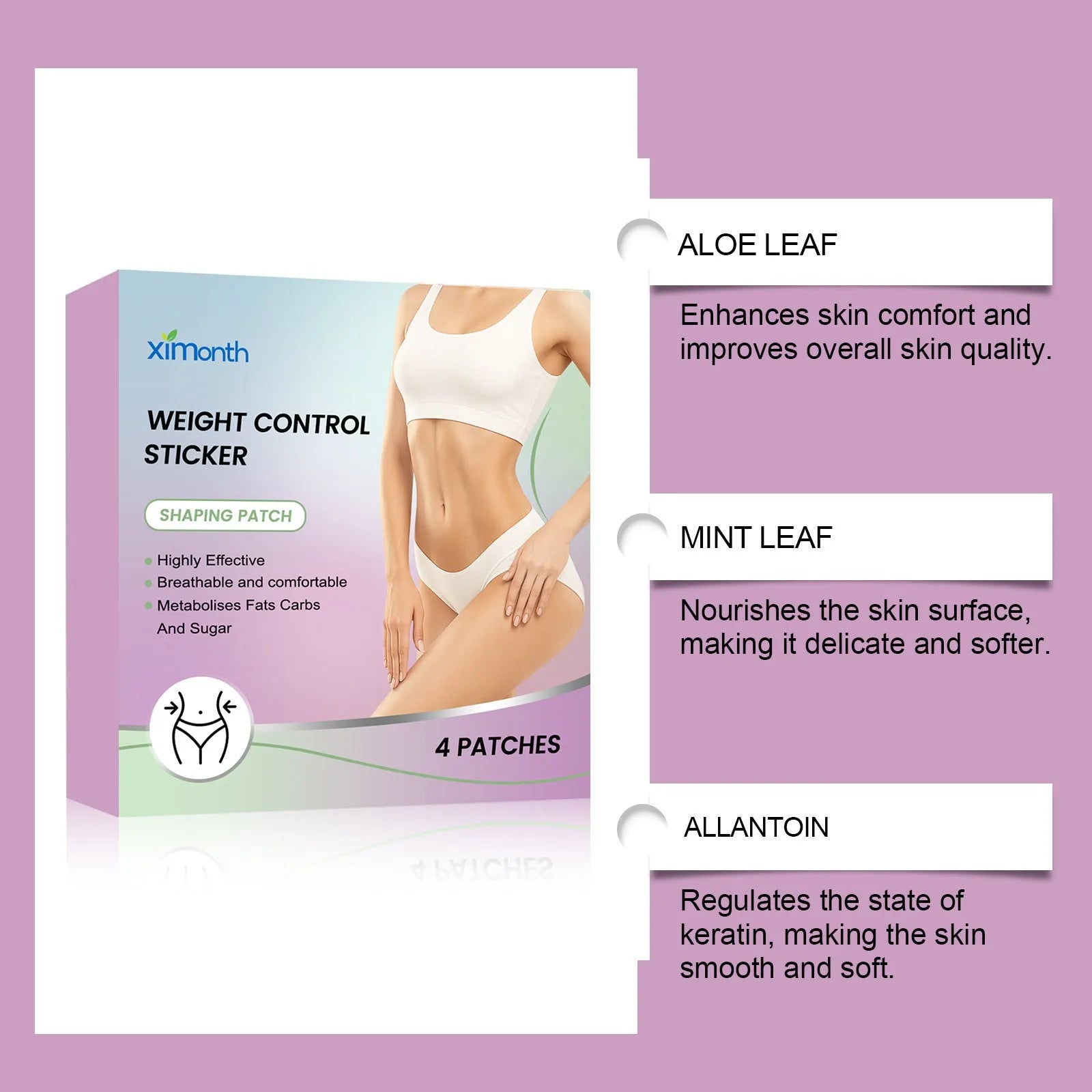 Body nursing adhesive bandage patches with microneedle technology containing aloe and mint ingredients