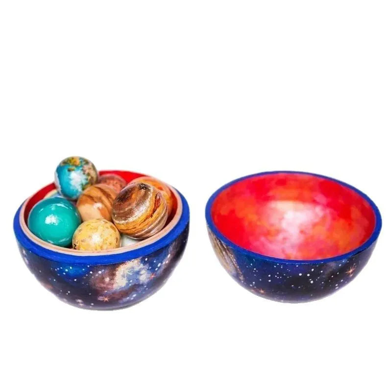 Planet sun world model resin craft in planet colour, made from plastic and resin, single-piece ornament