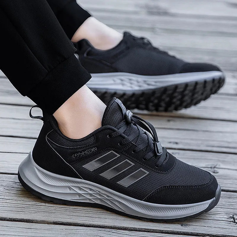 Men's and women's mesh mom shoes with elastic band and non-slip sole in multiple colours