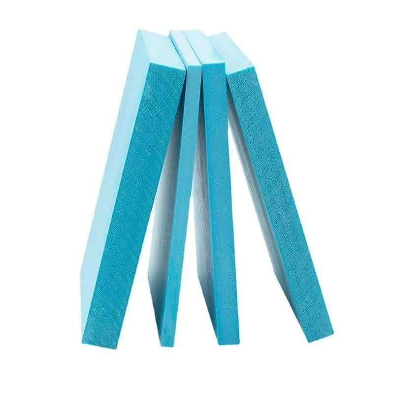 Blue high-density foam board for carving and model making, 2cm thick sheets in multiple sizes