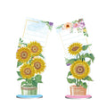 Handmade American style diamond painting decorative note clip on a desktop.