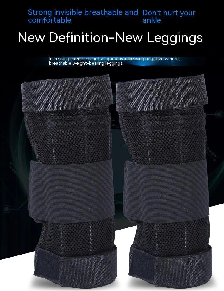 Nylon sandbag leggings with empty sleeve for weight-bearing running exercise, holds up to 6kg