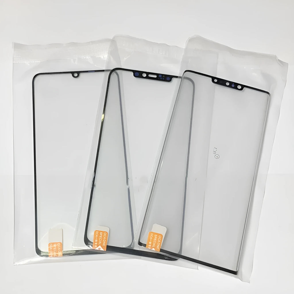 OnePlus 7 Pro replacement glass touch screen with OCA adhesive and manufacturer logo
