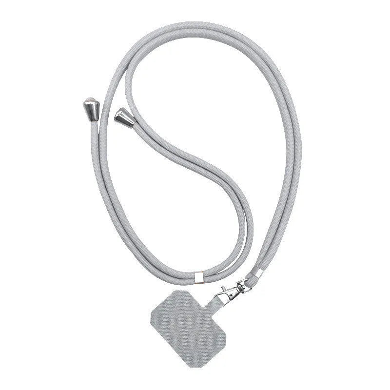 Universal card phone case lanyard with electroplated carbon fibre laminated skin, available in multiple colours