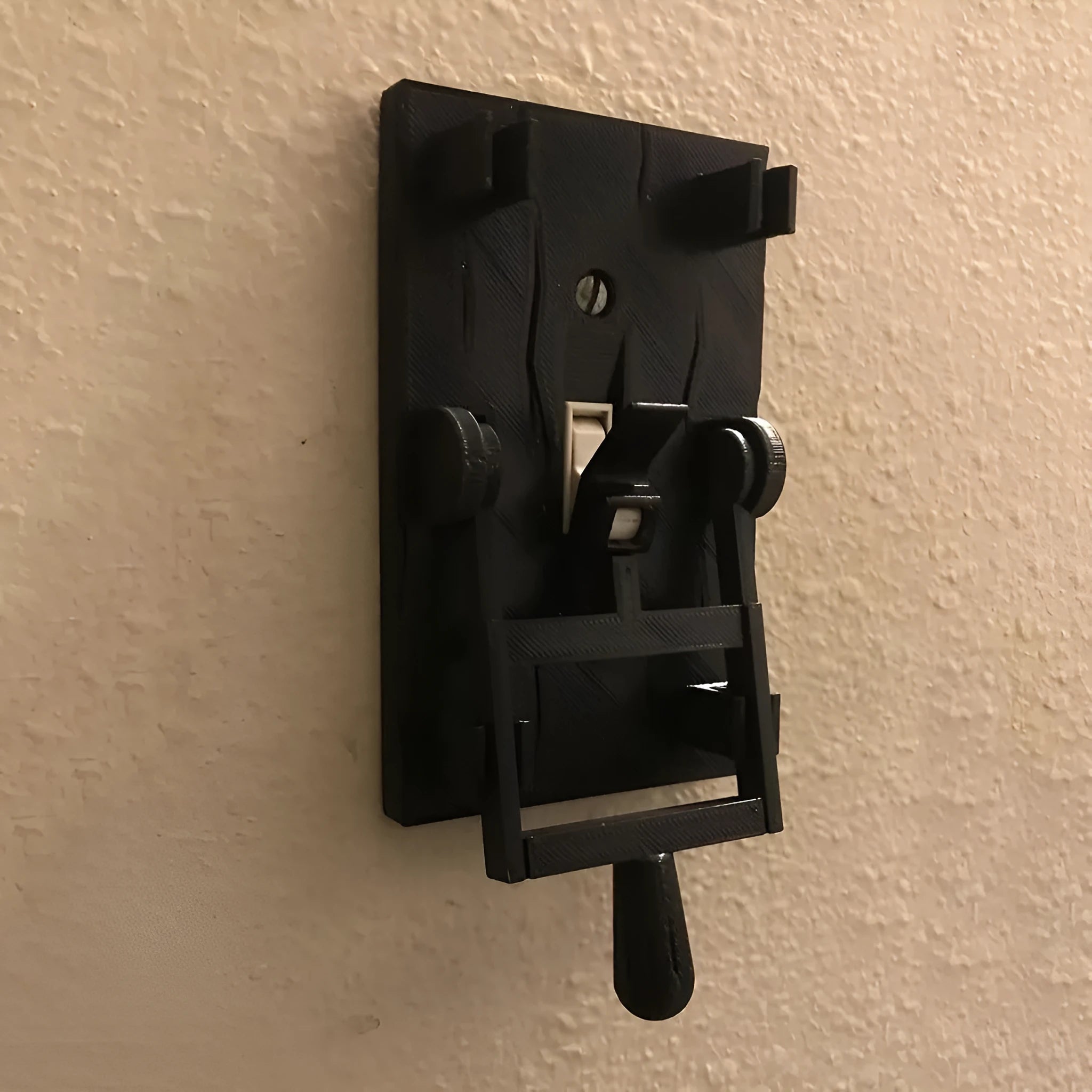 DZ1V1 retro decorative mechanical light switch with white PLA plastic shell