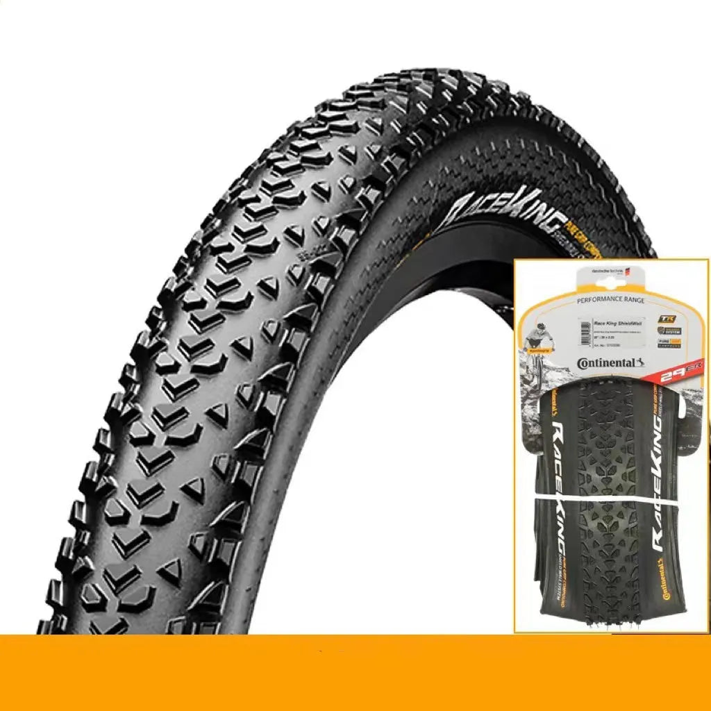 Mountain bike outer tyre in yellow or white with folding or steel wire bead for 26, 27.5 or 29-inch wheels