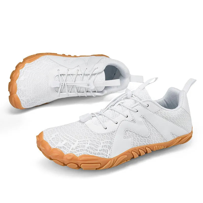 Couple sports climbing shoes with Flyknit lining and rubber soles in multiple colour options