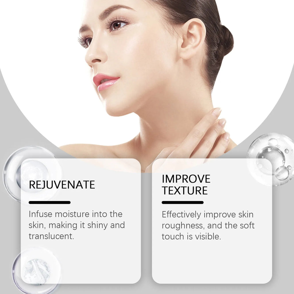Four collagen facial sheet masks showing 23.5x16.8cm size for skincare application