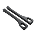 Car seat gap filler strip in polyurethane material shown installed between vehicle seat and centre console