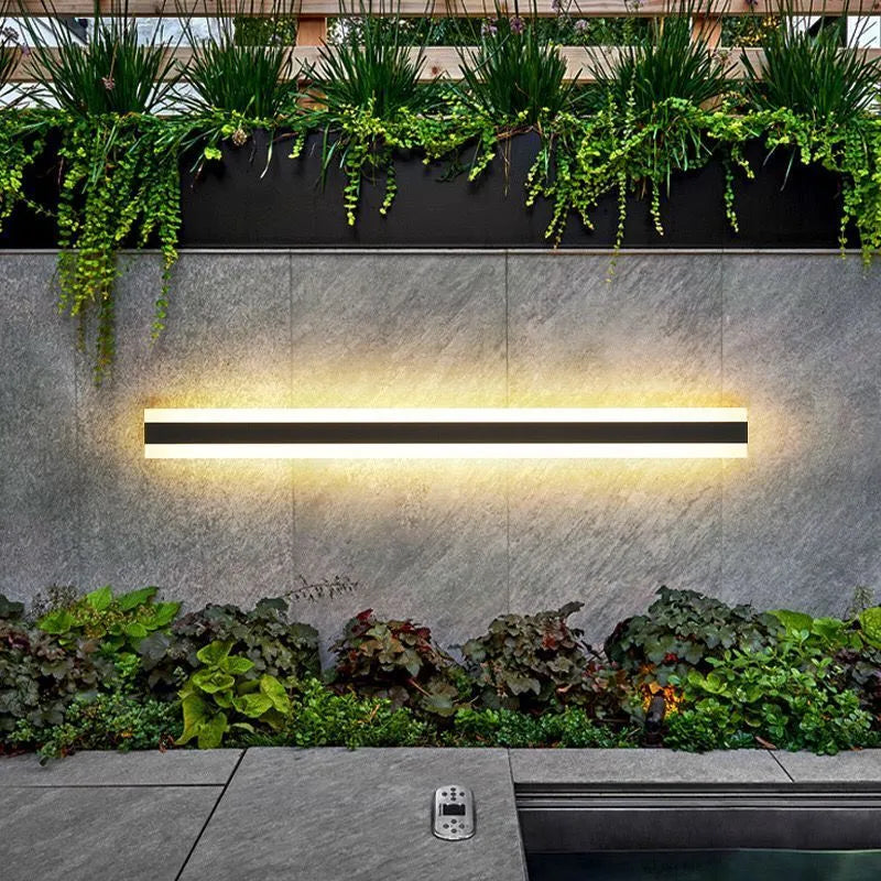 30cm outdoor waterproof wall lamp with IP65 rating and remote control in StyleB design