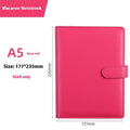 A5 PU leather notebook shell with zipper closure in solid colour options