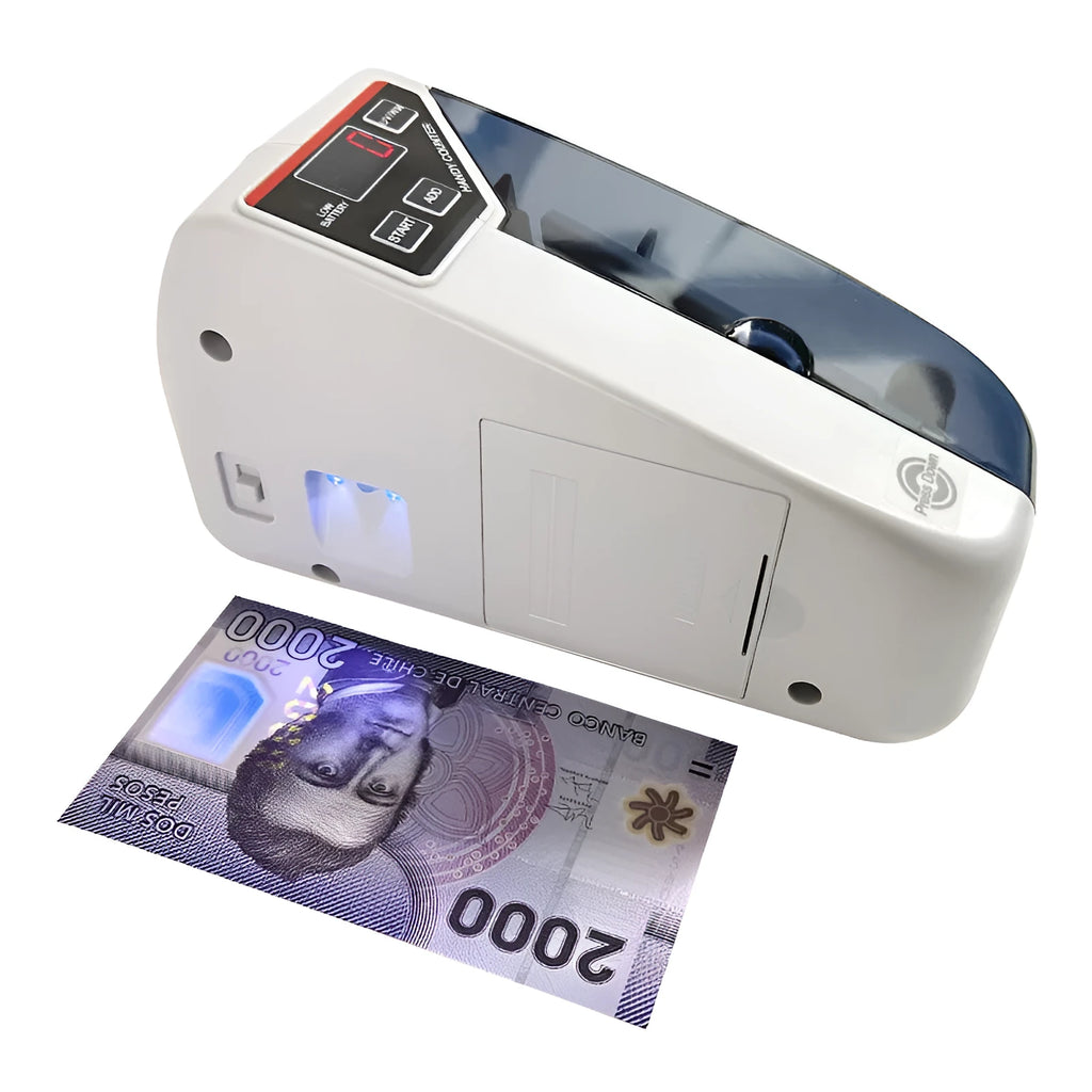 V31 foreign currency counting machine with purple light verification, LED display, 190x102x75mm, EU UK US plug options