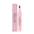 Close-up of a freckle pen in Dark Brown and Light Brown shades showing the precision applicator tip.