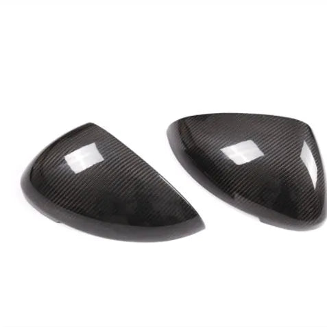 Gloss black true carbon fibre rearview mirror cover for Porsche Macan