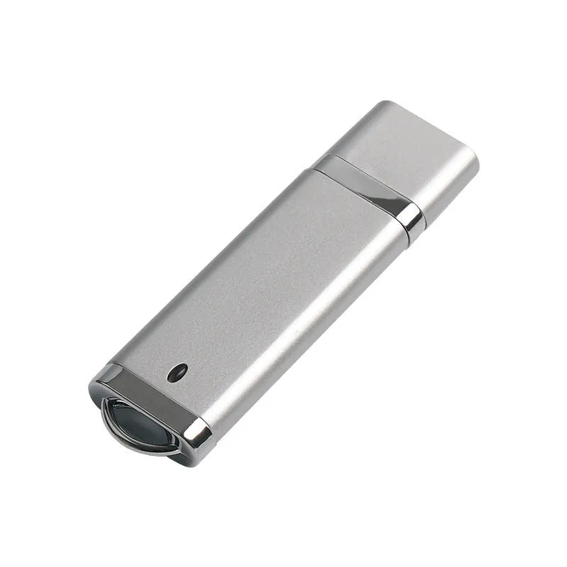 Plastic creative USB flash drive in blue with USB 2.0 interface and 73.2x20x7.4 mm dimensions