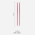 Set of lengthened crochet hooks with protective end caps in multiple sizes from 2.0mm to 10.0mm.