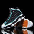 Casual basketball shoes with mesh upper, thick rubber sole, and high-top design in AJ13 colour options