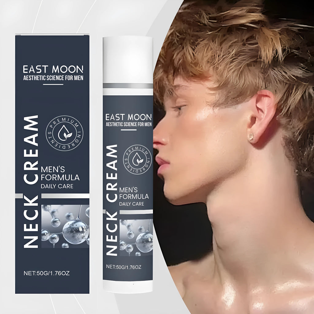 50g tube of men's neck cream with collagen and hyaluronic acid formulation