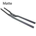 Full carbon fibre mountain bicycle handlebar with 31.8mm clamp, 580-760mm length, 3k weave finish