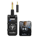 Black ABS earphone monitor transceiver system with transmitter, receiver, Type-C data cable and 3.5mm audio cable