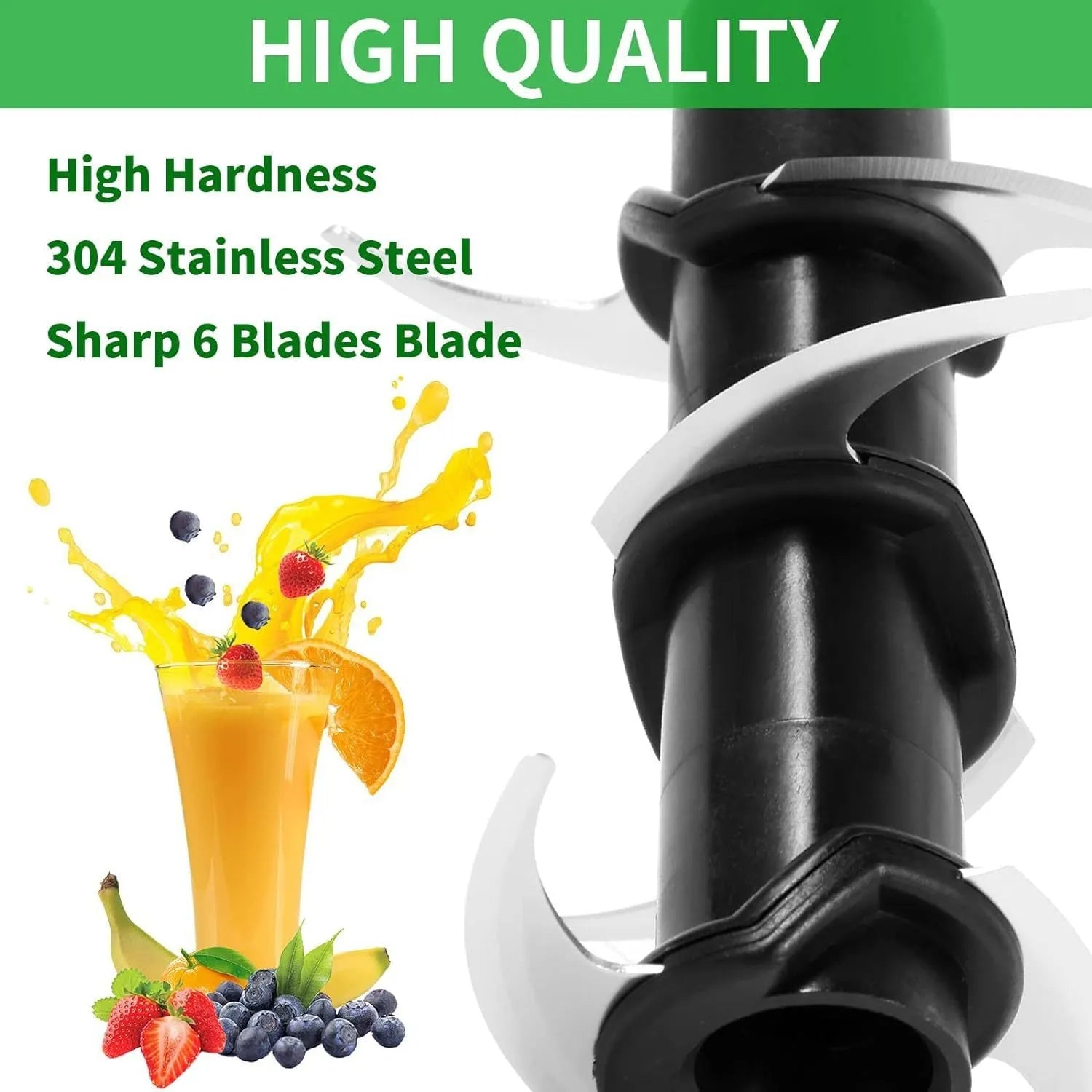 304 stainless steel juicer replacement blade seat and knife holder accessory, 10 by 21 cm.