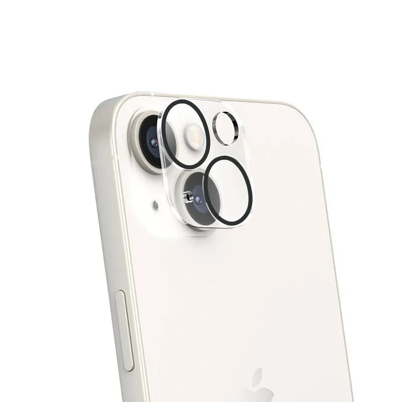 Tempered glass camera lens protector film for iPhone 11 to 15 rear camera, transparent or silk screen
