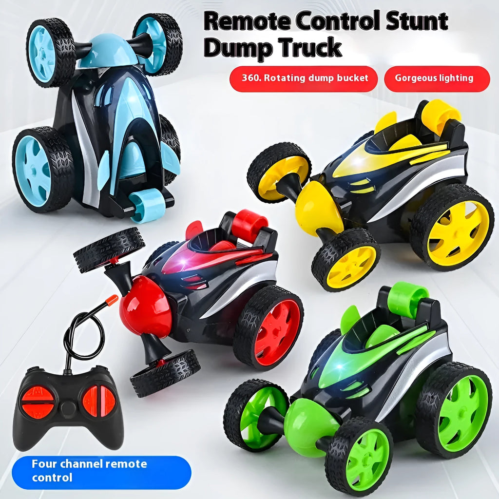 Tilting remote control car off-road model in plastic for infants 0-3 years with stunt tilt function and remote control