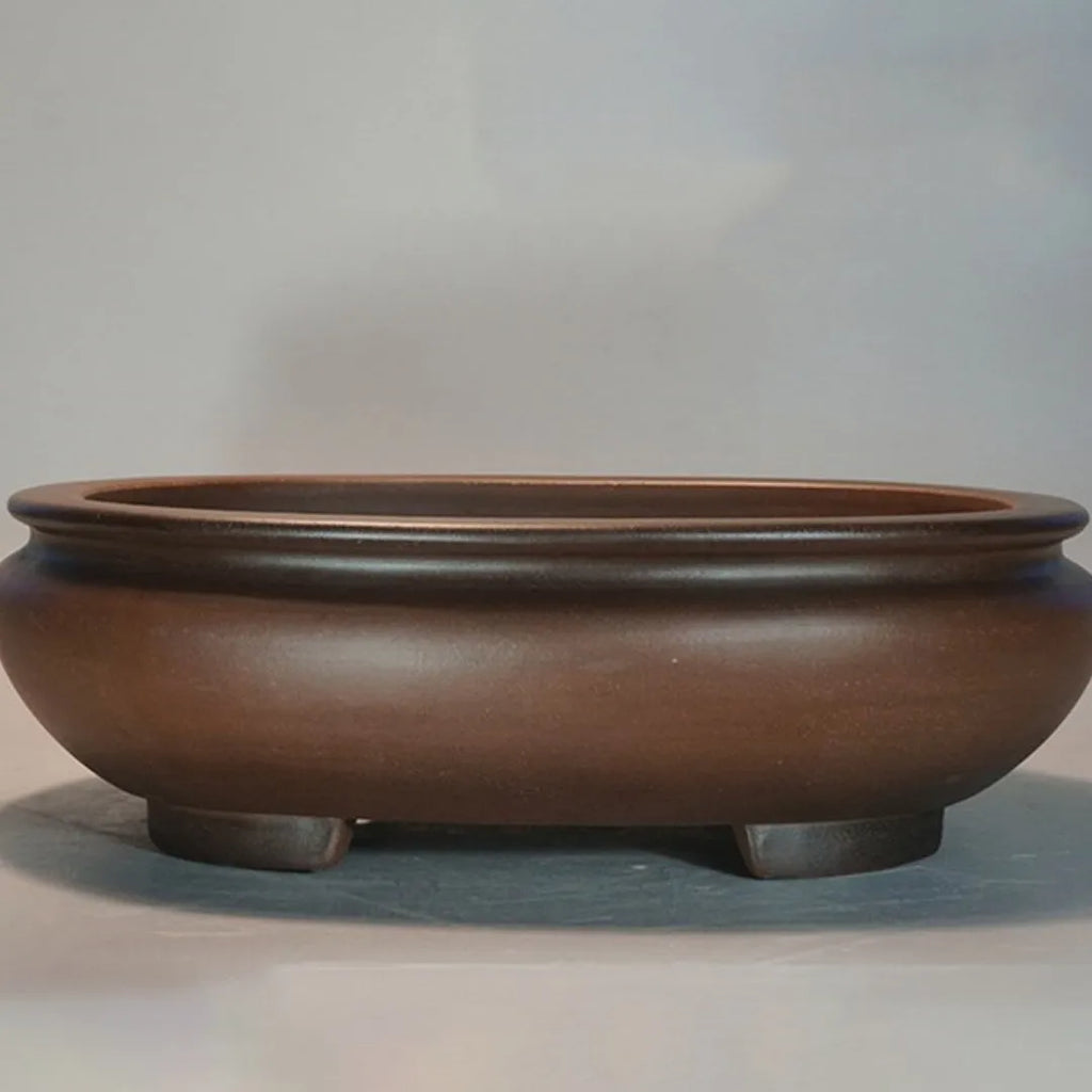 Purple clay classical handcrafted desktop flowerpot 58cm for indoor gardening