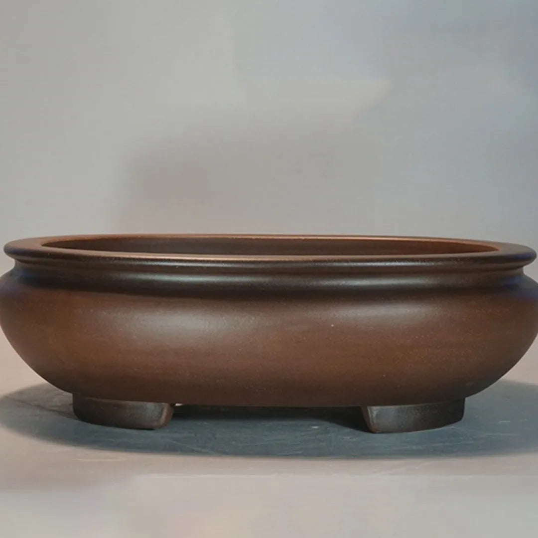 Purple clay classical handcrafted desktop flowerpot 58cm for indoor gardening