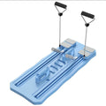 ABS multifunctional supine board wheel exercise equipment in blue colour for abdominal training