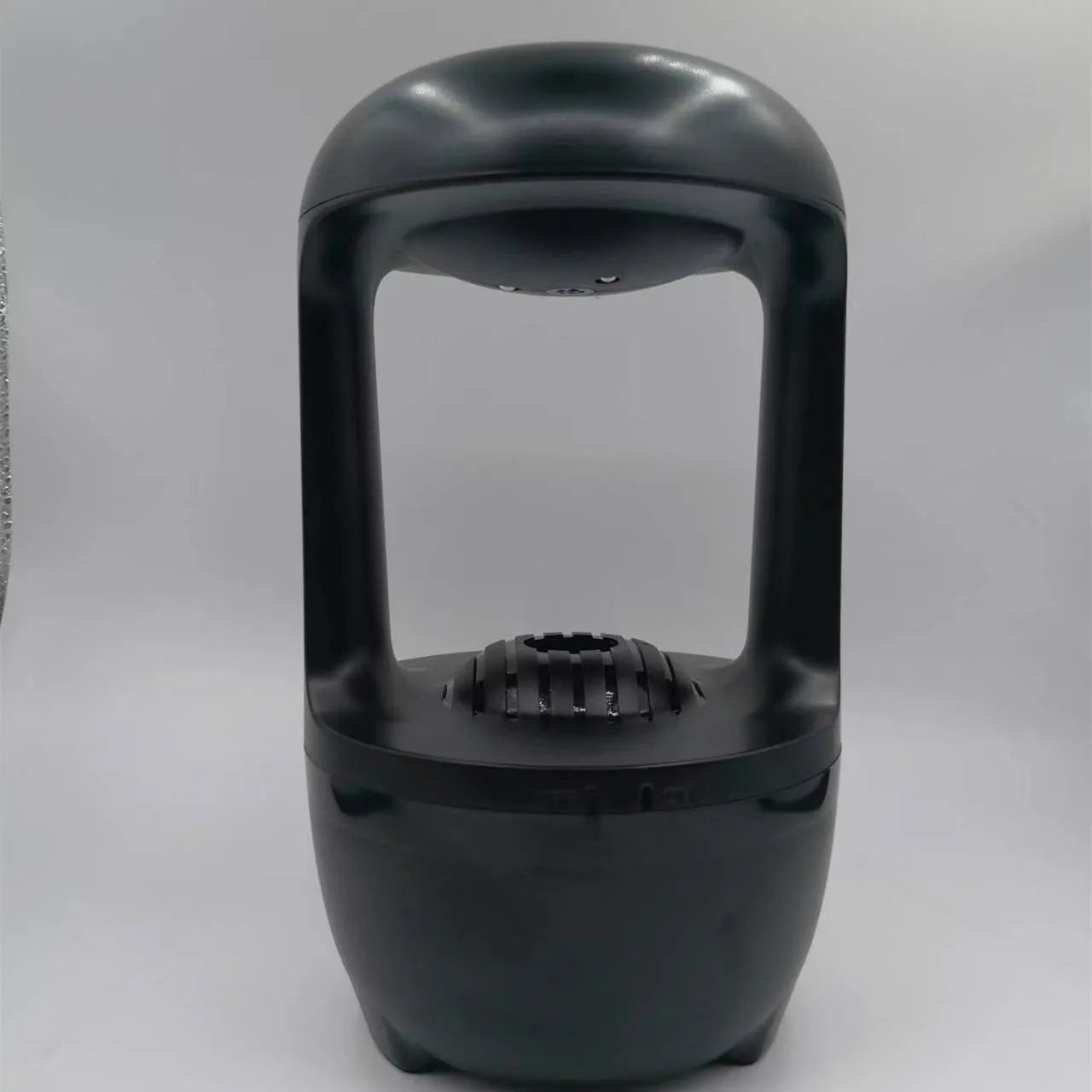 Black technology anti gravity water drop humidifier with atmosphere lamp, round ABS plastic shell, white colour, USB powered