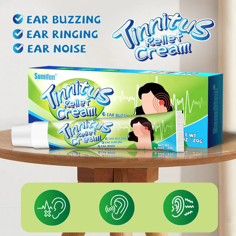 20g tube of ear health cream for external tinnitus and ear pain treatment