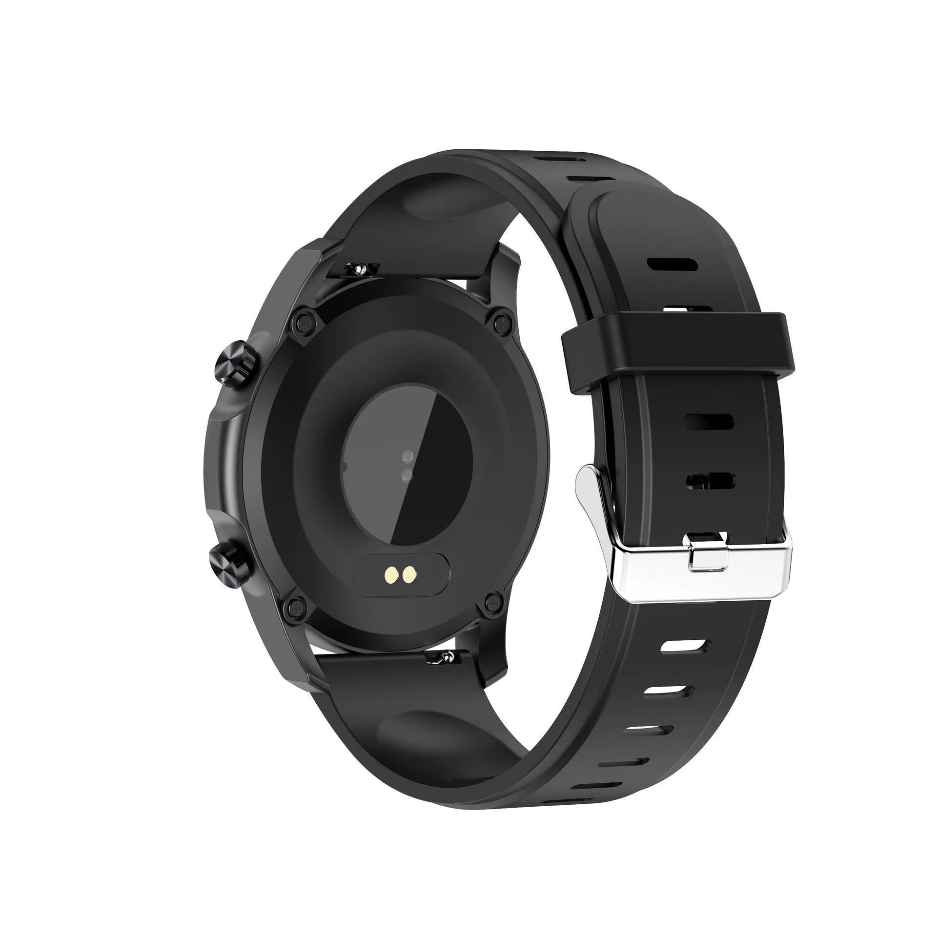 Youth2 black zinc alloy smart bracelet with body temperature monitoring on a wrist.