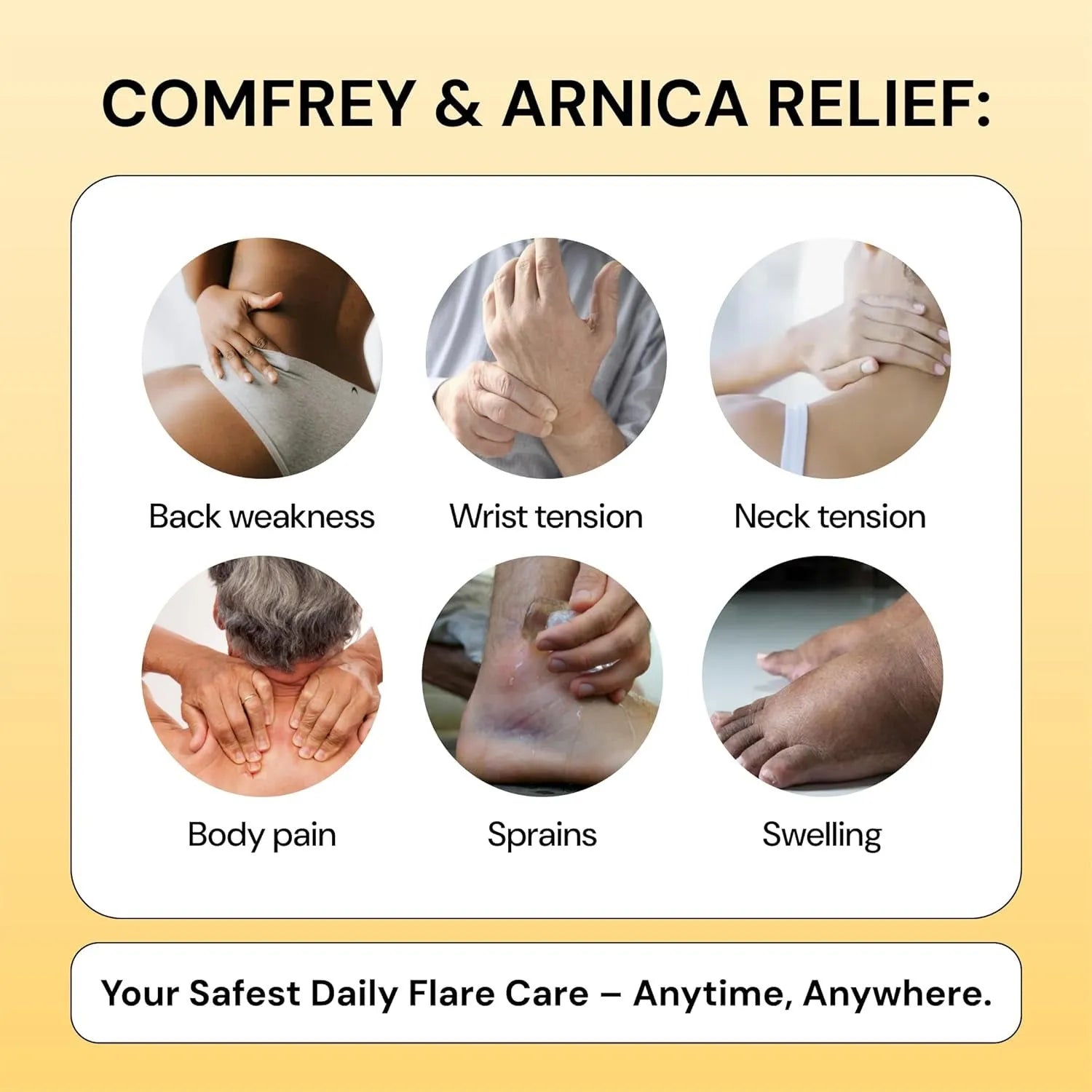 Flare Care muscle and joint pain relief cream 120g tube with no logo packaging
