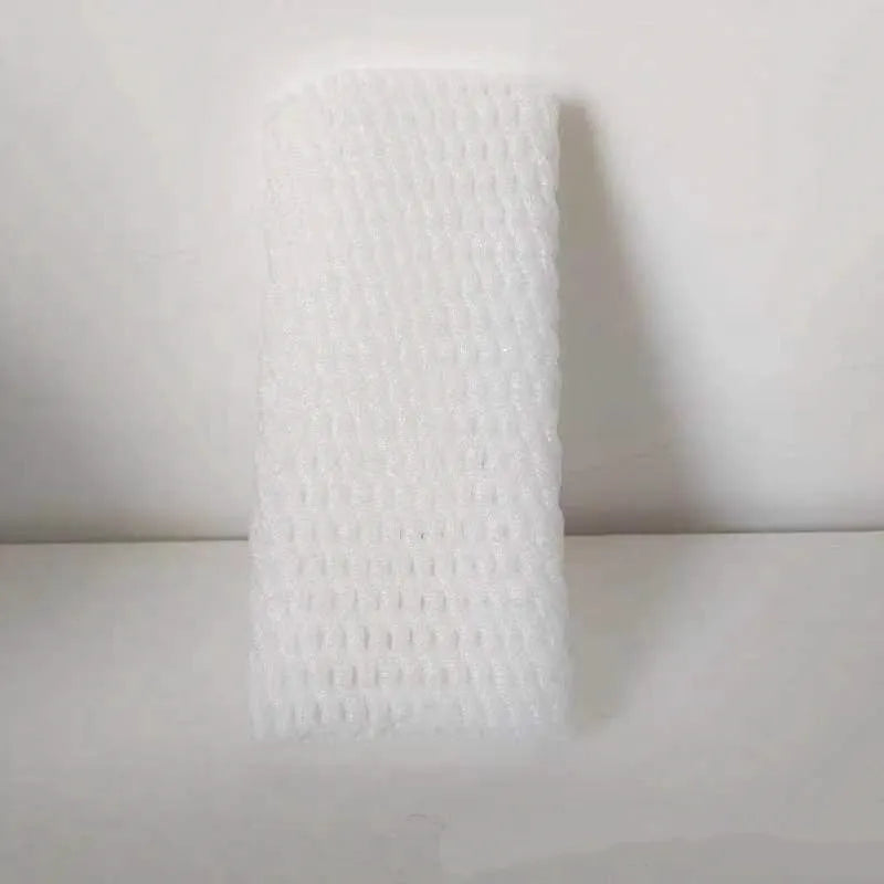 White foam net protective case showing net texture and available in multiple rectangular dimensions